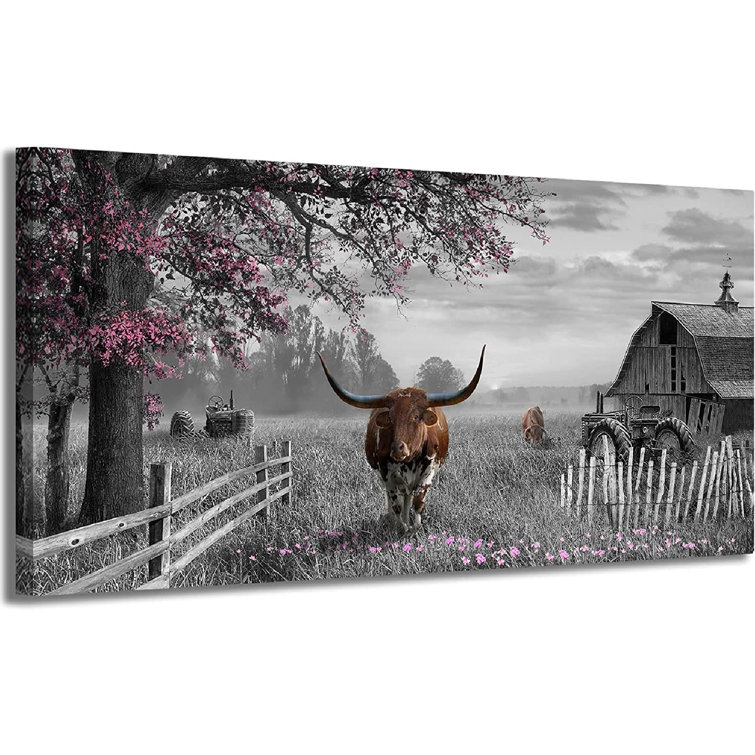 Loon Peak® Cow Wrapped Canvas Graphic Art Wayfair